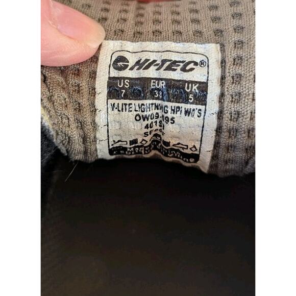 Women’s Hi-Tec V-Lite Lightning waterproof Hiking Shoe Boot Grey Brown Size 7 - Picture 8 of 8